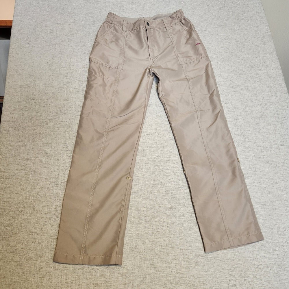 Pacific Trail Roll Up Hiking Pants Womens Large Tan Utility Gorpcore Outdoor